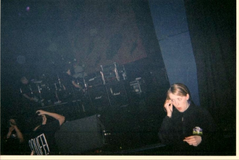 Security lady looks... silly.